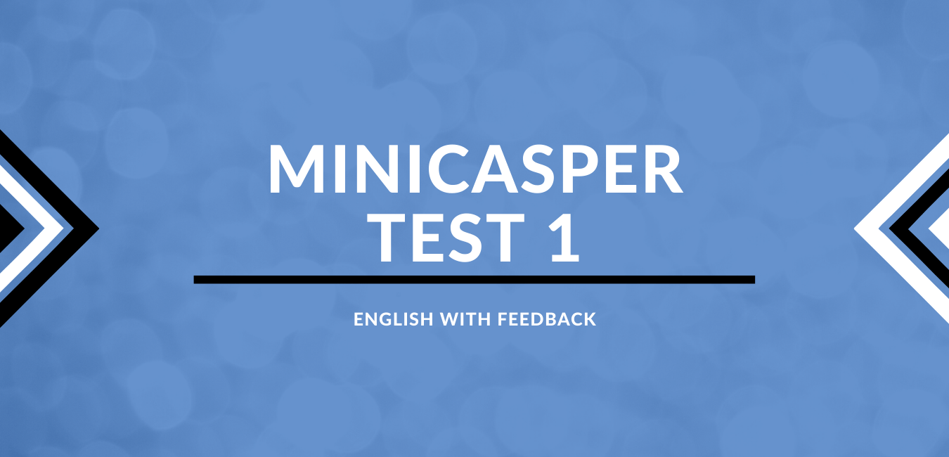 Practice CASPer Test Level 1: No Feedback